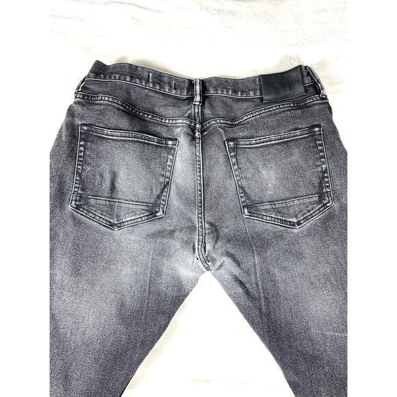 AllSaints Gray Skinny Jeans Men’s 31x30 Distressed - Picture 7 of 8